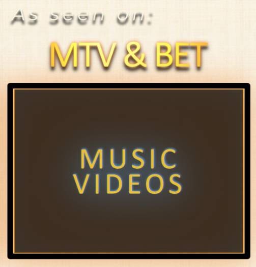 Afrobeat, Bounce, R&B, & pop music videos seen on MTV and BET